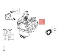 EFCO KIT CARBURATORE TRATTORINO EF 92 95 107 106 105 MOTORE EMAK K1600AVD