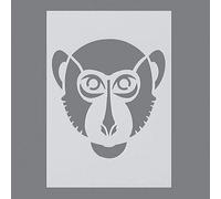 Efco - Macaco Stencil in 1 Design, Plastica, Trasparente, Formato A5