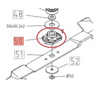 EFCO MOZZO PORTALAMA TRATTORINO EF 102R 109L 86R 92R 99L ORIGINALE