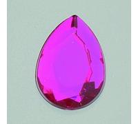 efco-Set di Pietra Decorativa, sfaccettatura a Goccia, in Acrilico, Colore: Rosa Brillante, 6 x 10 x 13/8, 10 x 36 mm, 30/10/10 Pezzi