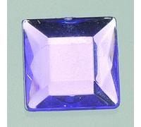 efco-Set di Pietra Decorativi Quadrati sfaccettati, in Acrilico, Colore: Malva Chiaro, 6 x 6 mm, 8 x 8, 10 x 10, 12 x 12 mm, 30/10/10, 2 Pezzi