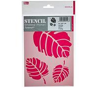 Efco, Stencil a Farfalla (3 Disegni), Modello in plastica, Trasparente, Formato A5