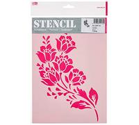 Efco, Stencil a Forma di Fiori, 1 Design, in plastica, Trasparente, Formato A4