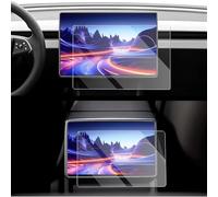EFDDTBHE Compatibile Con Tesla Per Model Y 2025 AUTO LCD GPS Navigazione E Clima Posteriore Pellicola Protettiva In Vetro Temperato Per Touch Screen modifica dell'auto