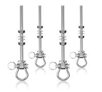 EFEALL 4 ganci per altalena con cuscinetto a sfera, M10 x 180 mm, in acciaio inox, fissaggio per amaca, struttura a dondolo, poltrona sospesa, montaggio a vite su travi in legno e metallo, portata 680