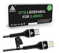 EFEALL Cavo di ricarica per e-bike Lightning per Bosch Intuvia, Kiox, Nyon (vecchio) E-bike, Micro USB B a Lightning per computer da bicicletta, 35 cm di lunghezza, funzione OTG Bosch, cavo di