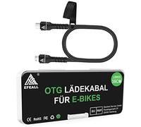 EFEALL E-Bike Cavo di ricarica per Bosch Intuvia, Kiox, Nyon (vecchio), tachimetro bicicletta, EBike Computer OTG funzione cavo di ricarica 35cm per computer da bicicletta elettrico