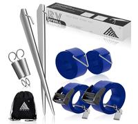 EFEALL Storm Band, set per tenda da sole Thule Omnistor, kit di cinghie laterali per tenda da sole, accessori per camper con fasce, blu