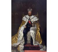 EfeMir Dipinti ad Olio su Tela Poster Parete Quadri Dipinti famosi Album incoronazione dello zar di Russia e imperatrice Maria Feodorovna per l'arredamento della camera da letto 60x90cm