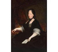 EfeMir Dipinti ad Olio su Tela Poster Parete Quadri Dipinti famosi Ritratto imperatrice Maria Teresa d'Austria come vedova di Anton Von Maron per l'arredamento della camera da letto 60x90cm