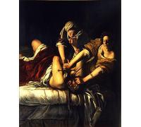 EfeMir Dipinti Famosi Dipinti ad Olio su Tela Poster Parete Quadri Giuditta Decapita Oloferne di Artemisia Gentileschi per L'arredamento Della Camera da Letto 60x90cm