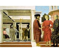 EfeMir Famoso Poster Quadri Moderni Quadri su Tela Astratti la Flagellazione di Piero Della Francesca per la Decorazione Domestica dell'ufficio 60x90cm