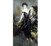 EfeMir Pittura Astratta Poster Wall Art Pittura Famoso Portrait of Donna Franca Florio by Giovann per la decorazione della parete 60x90cm