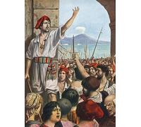 EfeMir Stampa Immagine Foto su Tela Dipinti famosi Tomasso Aniello Known As Masaniello Was the Leading Spirit of Revolt in Naples by Tancredi Scarpelli per decorazioni per la casa 60x90cm