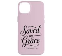 Efesini 2:8 Salvati per grazia Bibbia Versetto cristiano Custodia per iPhone 14 Plus