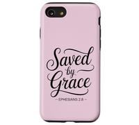 Efesini 2:8 Salvati per grazia Bibbia Versetto cristiano Custodia per iPhone SE (2020) / 7/8