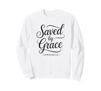 Efesini 2:8 Salvati per Grazia Bibbia Versetto Cristiano Felpa