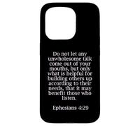 Efesini 4:29 Citazioni bibliche per i cristiani Custodia per iPhone 15 Pro