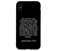 Efesini 4:29 Citazioni bibliche per i cristiani Custodia per iPhone XS Max