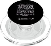 Efesini 4:29 Citazioni bibliche per i cristiani PopSockets PopGrip per MagSafe