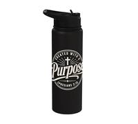 Efesini cristiani creati con uno scopo biblico versetto fede Stainless Steel Insulated Water Bottle