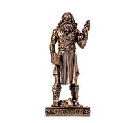 Efesto Dio del Fuoco, lavorazione dei metalli e l'Arte della Scultura in Miniatura, Ghisa Fredda Statua in Bronzo, 9 cm