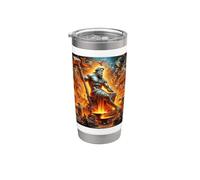 Efesto dio greco del fuoco - Crafting - Smithing Bicchiere termico in acciaio inox doppia parete