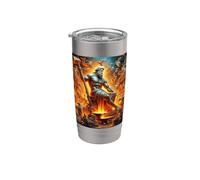 Efesto dio greco del fuoco - Crafting - Smithing Bicchiere termico in acciaio inox doppia parete