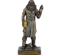 Efesto: dio vulcanico greco del fuoco e resina artigianale 9 cm/3,5' NUOVO