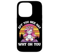 Eff You See Hay Why Oh You Unicorn Fun Custodia per iPhone 14 Pro