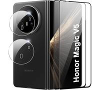 Effcotuo 2 Pezzi Pellicola per Honor Magic v5 Vetro Temperato 2 Pezzi Pellicola Fotocamera Durezza 9H Senza Bolle AntiGraffio Protettiva