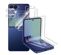 Effcotuo Pellicola per Samsung Galaxy Z Flip 7 5G Vetro Temperato, Flessibile TPU Pellicola Protezioni per lo schermo, Back Vetro Temperato Protettiva, 2 Pezzi Vetro temperato Protezione Fotocamera