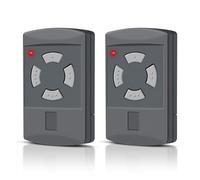 Effdrdfs Telecomando per porta da garage da 40,685 MHz, telecomando per porta del garage, compatibile con Hörmann HSM4-40, HSM2-40, HS2-40, HS4-40, HSE2-40, HSE4-40, tasto grigio 4 canali, 2 pezzi