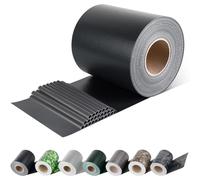 FASCIA FRANGIVISTA COPRENTE RINGHIERE PVC H.19cm L.35m ANTRACITE + 20 CLIPS EFFE