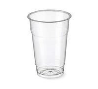 Effe2cart Bicchieri Kristal in Plastica Trasparente Birra Monouso 100 CC 50 pz.