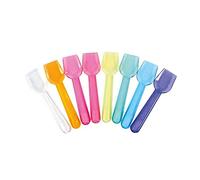 Effe2cart Palette Cucchiaini in Plastica per Gelato Colorate H. 10 cm -Conf. 1 kg-