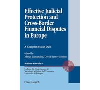 Effective judicial protection and cross-border financial disputes in Europe. A complex status quo