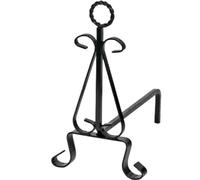 EffeDecor Alari per Camino a Legna in Metallo Verniciato Nero Set 2 PZ Porta Legna 33 cm Design Moderno Ideale per Interno o Esterno per Caminetto