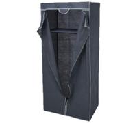 EffeDecor Armadio Guardaroba Pieghevole in Tessuto Salvaspazio 1 Ripiano | Armadio Multiuso Struttura in Acciaio e Tnt da Campeggio,Interno,Camera da Letto,Cameretta Grigio 75x45xH160 cm