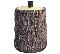 EffeDecor Base Tronco per Albero di Natale Marrone in Metallo e Plastica | Decorazione Natalizia per Albero di Natale Base Supporto a Forma di Tronco Stabile Ø26x35H cm Marrone