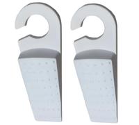 EffeDecor Fermaporte Fermafinestre in PVC Set 2PZ Appendibile Trasparente | Bloccaporte Antiscivolo e Antigraffio Fermaporta Made in Italy 130x40 mm
