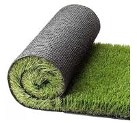 EffeDecor Prato Sintetico Drenante Manto Tappeto Erboso Erba Finta Realistica Calpestabile 25/35/40 mm Ideale per Piscina,Giardino,Terrazzo,Aree Giochi,Viali Varie Misure (Verde, 40 mm, 1x5 Metri)