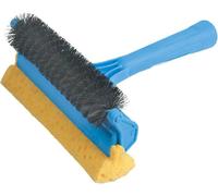 EffeDecor Spazzola Pulisci Zanzariera con Spazzola a Rullo e Spugna Manico in ABS Multiuso Ideale per la Pulizia di Zanzariere