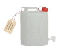 EffeDecor Tanica in Plastica HDPE Resistente con Rubinetto Ideale per Contatto Alimentare,Acqua,Olio,Vino Varie Dimensione Made in Italy (10 LT - 25x15xH34 cm)