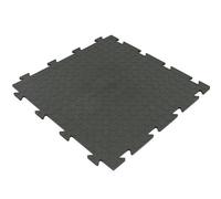 EffeDecor Tappeto Bullonato in Pvc Nero Piastrella ad Incastro Puzzle 50x50 cm Ideale per Copertura Pavimento,Garage,Laboratori,Palestra Spessore 8 mm Made in Italy (4)