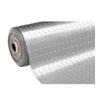 EffeDecor Tappeto Gomma Bullonato Antiscivolo Grigio 100/200 cm Copri Pavimento Gommato Impermeabile Ideale per Garage,Bancone,Palestra,Pavimenti,Pedana Spessore 1 mm (2x20 Metri)