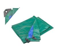 EffeDecor Telo Telone Occhiellato Antistrappo Impermeabile in Polietilene con Angoli Rinforzati Multiuso Verde Blu Ideale per Ambienti Esterni (Verde/Blu, 2x3 mt - 110gr/mq)