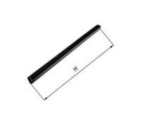 effedielle® Asta per spagnolette,AGB diametro 9 mm, lunghezza 260 cm Accorciabile, regolabile finitura Nera.Asta di chiusura in acciaio ø9 mm con sezione semicircolare
