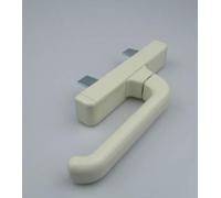 effedielle CREMONESE GIESSE 1004 MANIGLIA PER INFISSI IN ALLUMINIO ESTERNI "PERSIANA" Colore AVORIO RAL 1013-Ambidestra Bidirezionale Apertura Esterna