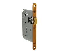 effedielle® SERRATURA CENTRO SOLO SCROCCO - CON CHIAVE Frontale 18x196 mm COLORE BRONZATO ENTRATA 50 mm. C=90 mm. B=50 mm.